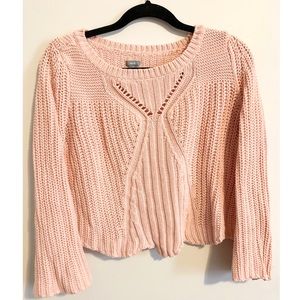 🌱2/$15 Aerie pink knit crew